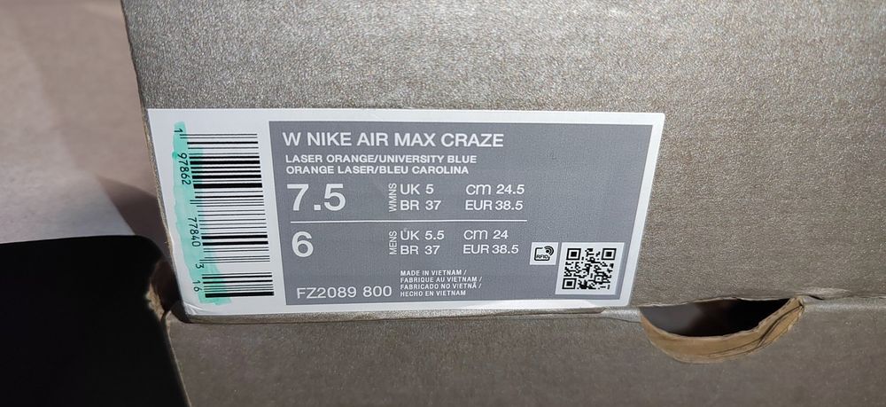 Nike Air Max Craze, номер 38,5