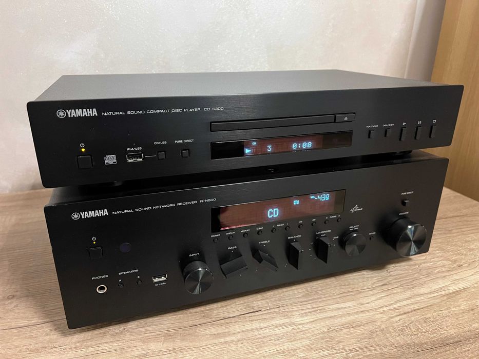 Yamaha R N500 reciver si Yamaha CD-S300 disc player