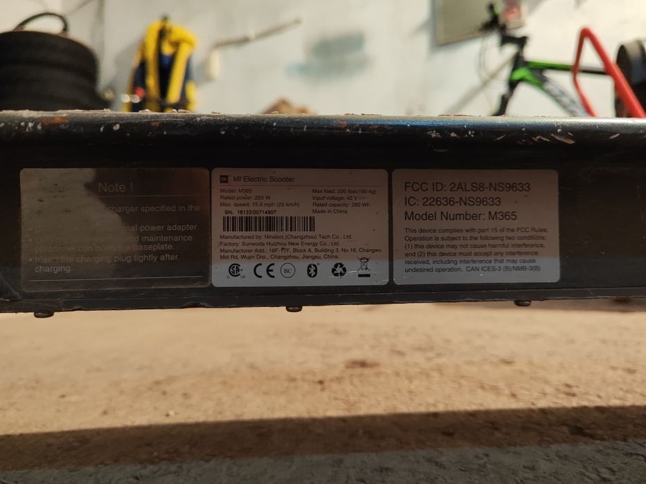 Самокат XIAOMI M365