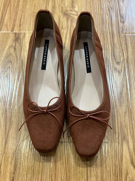 Балетки на каблучке