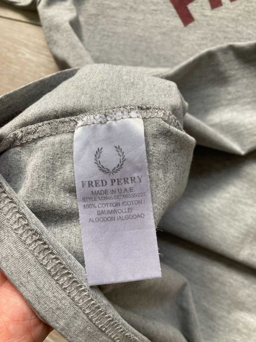 Fred Perry мъжка сива тениска размер L