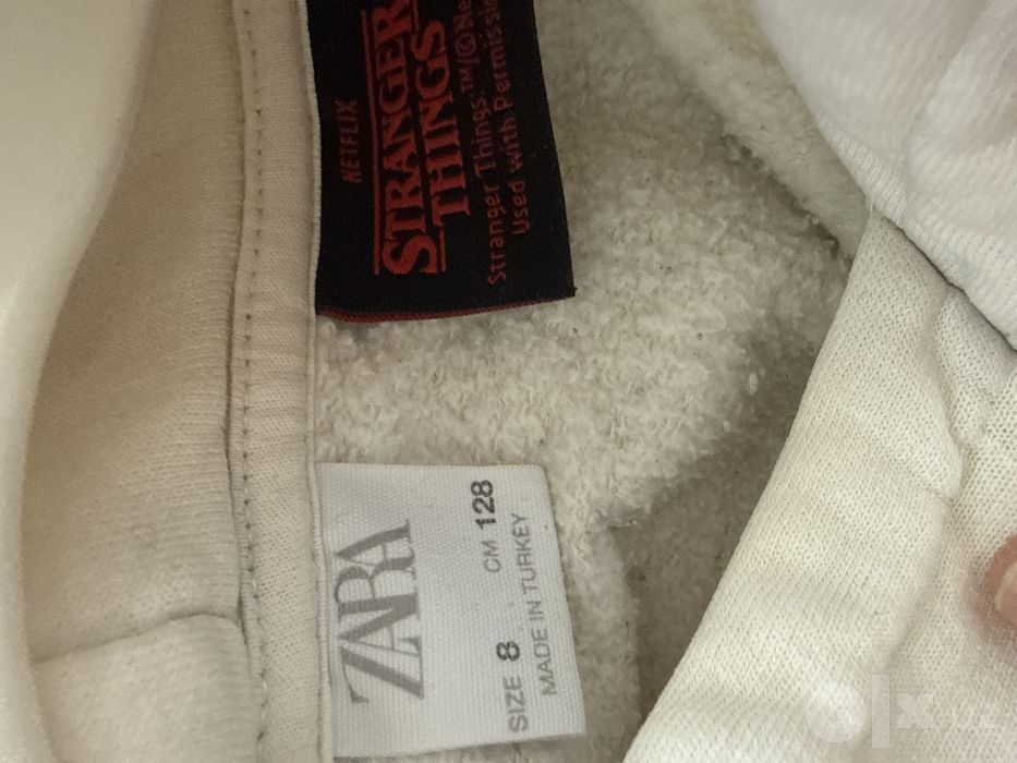 Худи Zara 8 лет с начесом бежевый цвет