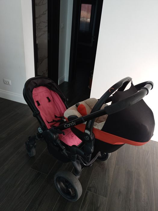 Carucior iCandy peach 3 dublu