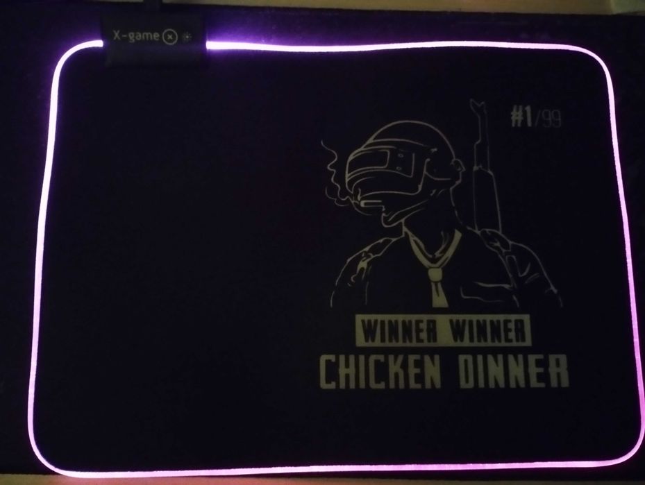 Коврик игровой X-Game Chiken Dinner c LED подсветкой