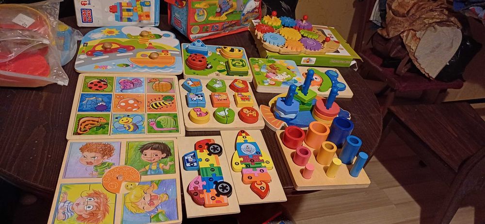 Vtech,fisher price, Дървени играчки