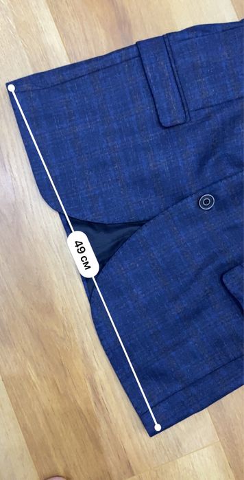 Пиждак TUGI подростковый синий в клетку