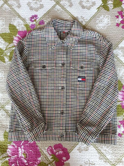 Jacheta pardesiu camel mix lana camasa bumbacPer Una Max Mara Hilfiger