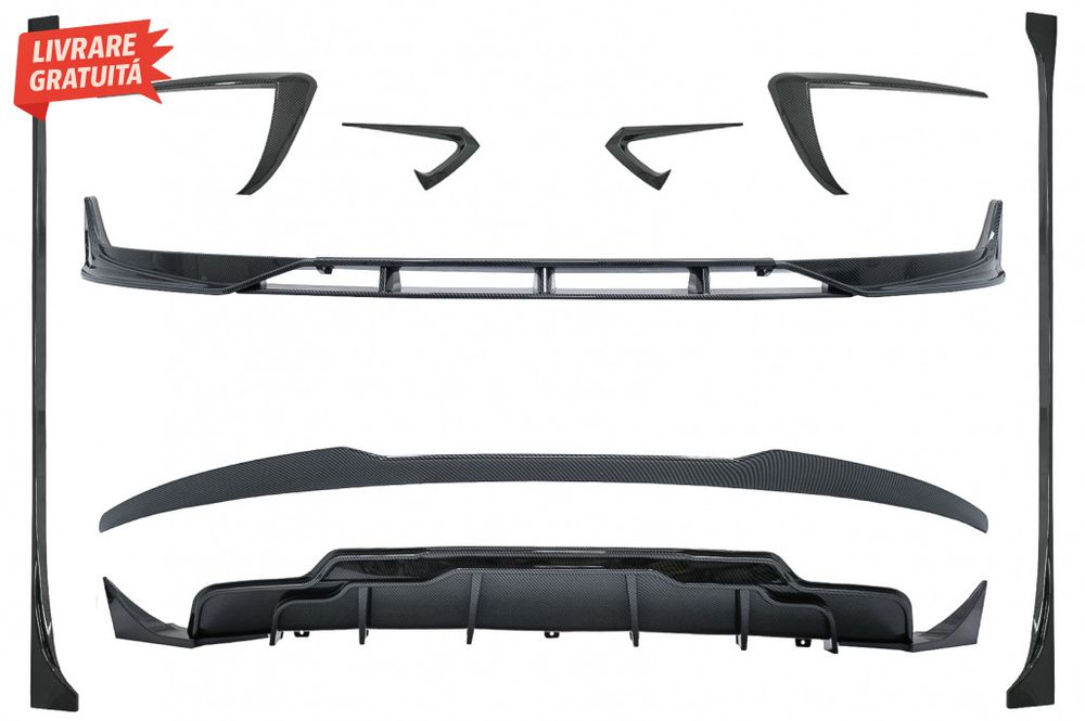 Pachet Exterior Aerodinamic Tesla Model 3 (2017-) Carbon Look