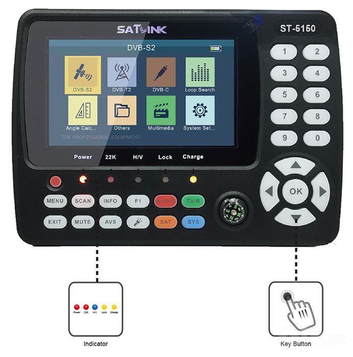 Прибор для измерения сигналов DVB-T/T2, DVB-S/S2, DVB-C