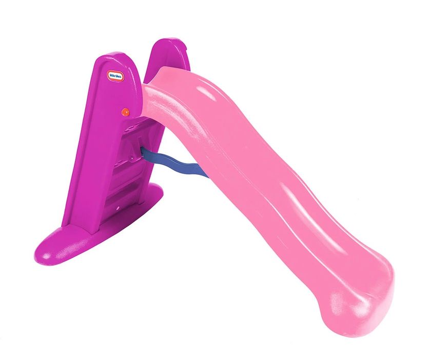 Голяма сгъваема пързалка Little Tikes, розова