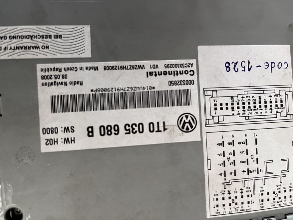 Оригинална навигация RNS 510  By  DYNAUDIO за Фолксваген