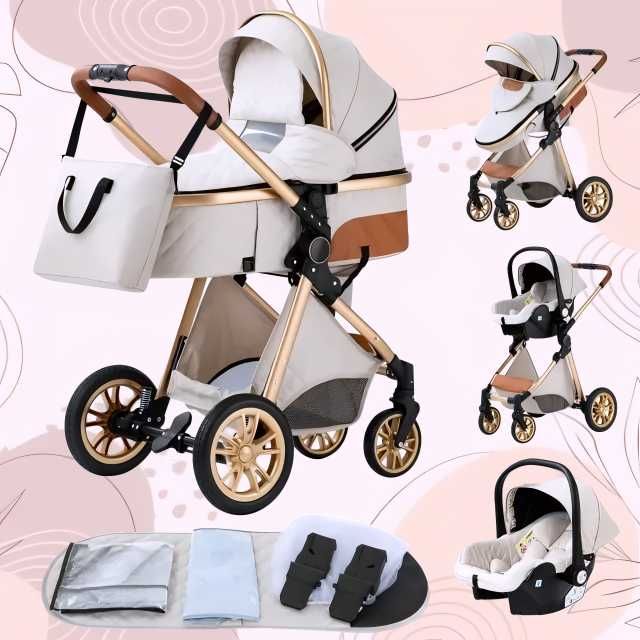 Carucior 3 in 1 NOU BEBE Bebelus Landou Copii Pliabil Smart + CADOU