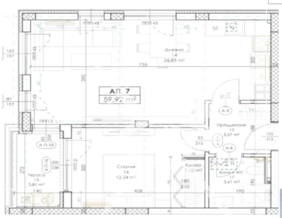 Двустаен апартамент в Беломорски 847-24621