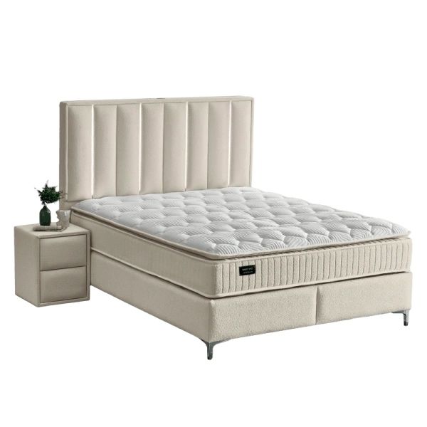 Тапицирана спалня с матрак MINI MOONLIGHT 140 х 200 - бежов 02