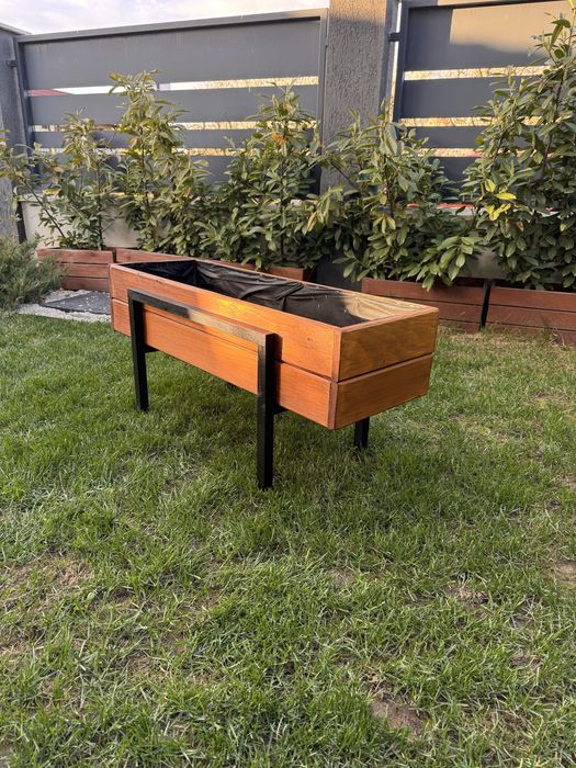 Jardiniera ghiveci lemn gradina curte