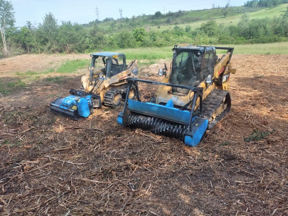 Defrișări curățare teren burghiu gauri pământ gard freză asfalt cuzine