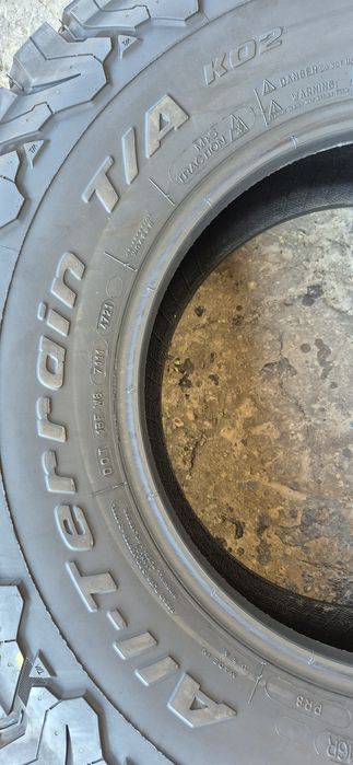 4 anvelope M+S ca noi BFGoodrich All-Terrain 265/75/16,dot 2021.Pretul este pe bucata.