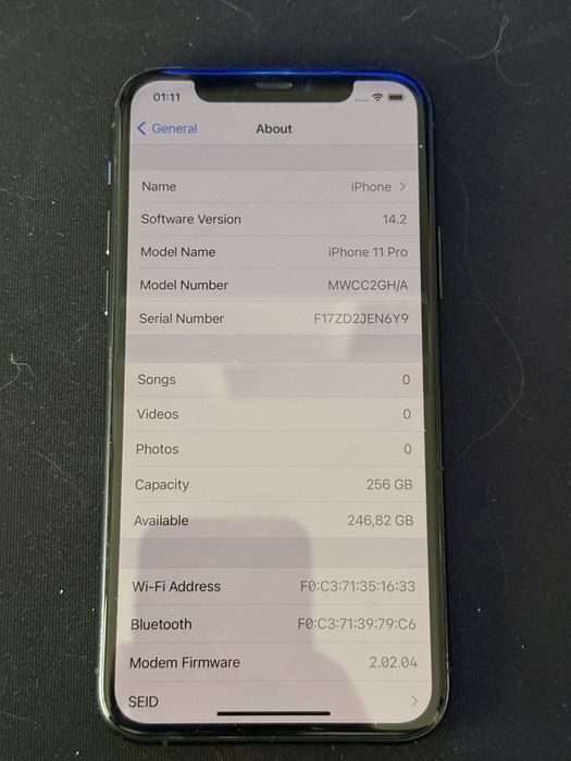 iPhone 11 Pro 256GB Midnight Green