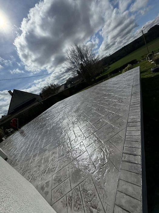 Beton amprentat elegant durabil si rezistent