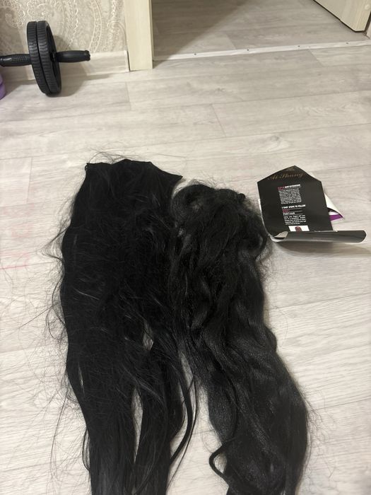 Волосы на типсах на резинке