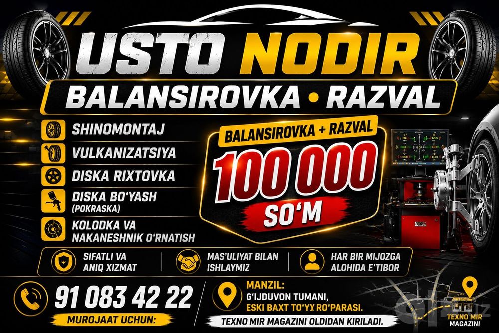 Balansirovka+Razval=100 ming soʻm aksiya