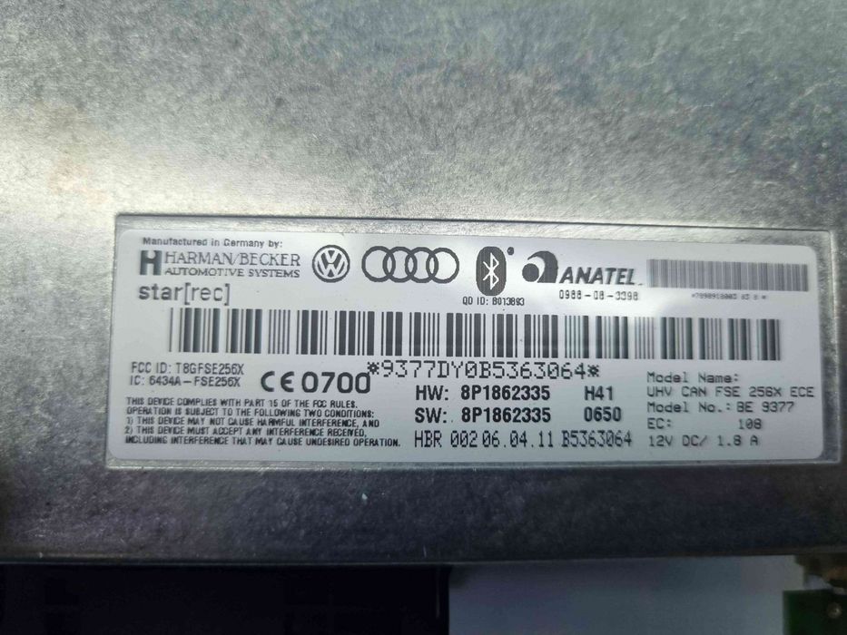 Modul bluetooth Audi A3 Sportback (8PA) [Fabr 2004-2013] 8P1862335