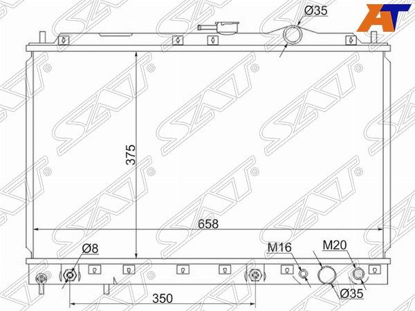 Радиатор Mitsubishi Galant