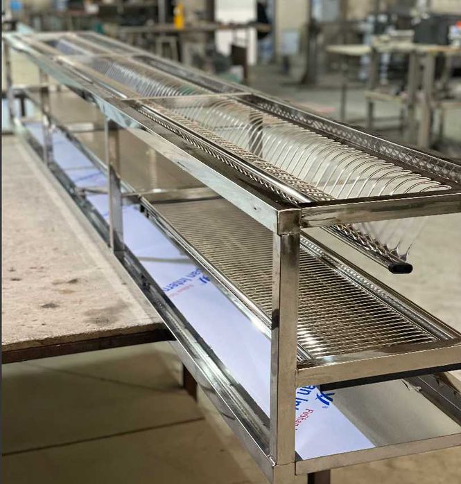 Полки и столы из нержавейки для общепита | Temir Polka | Nerjaveyka