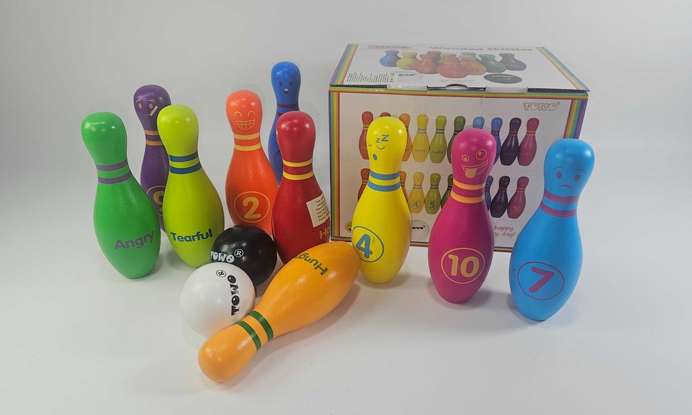 НОВО! Забавен дървен детски мини боулинг / Всички дървени играчки