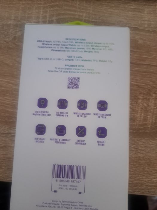 Incarcator wireless 3 in 1 sigilat