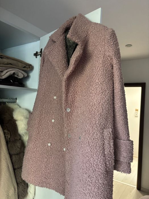 Палто розово Foteva fashion