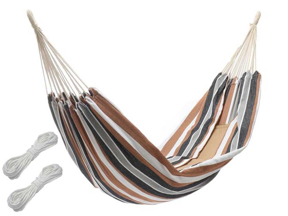 Градински хамак ХЛ размер, 200х150 см, калъф за съхранение, до 200 кг