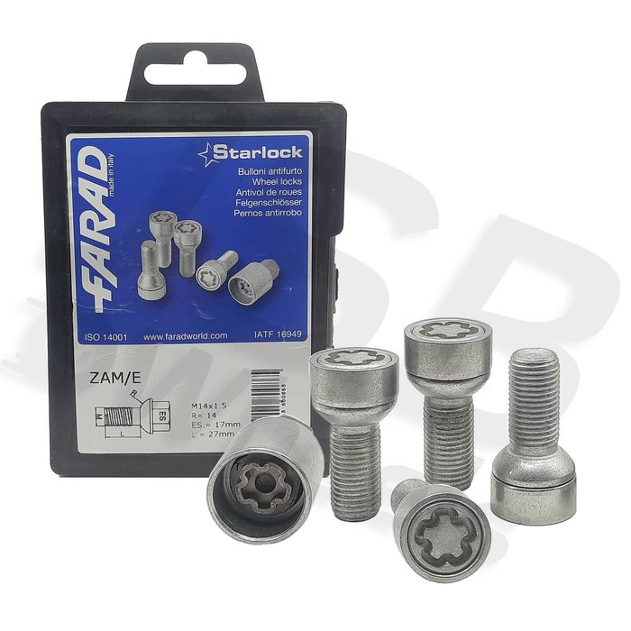 Set prezoane antifurt Starlock M14x1.5 Mercedes