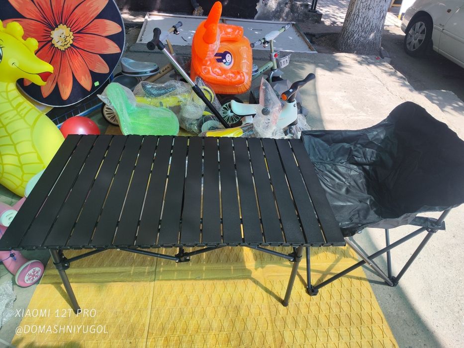 Раскладной стол со стульями для пикника и не только