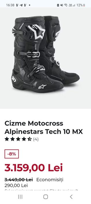 Cizme Motocross Alpinestars Tech 10 MX