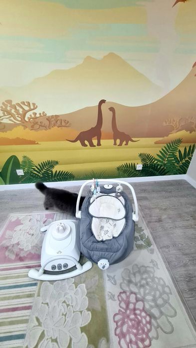 Детский шезлонг с музыкой