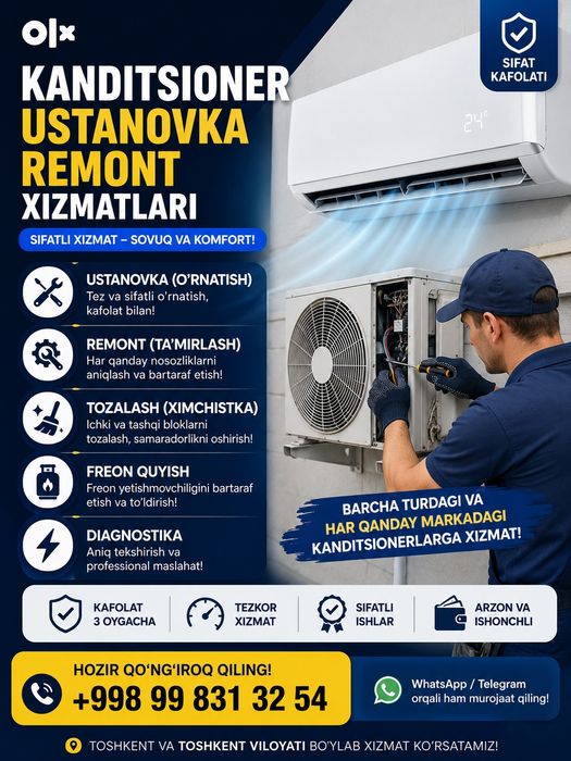 USTANOVKA Kanditsioner