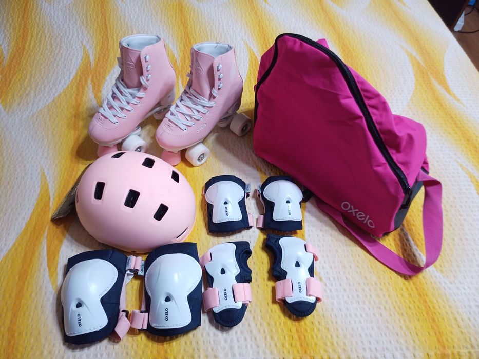 Кънки комплект с каска и протектори