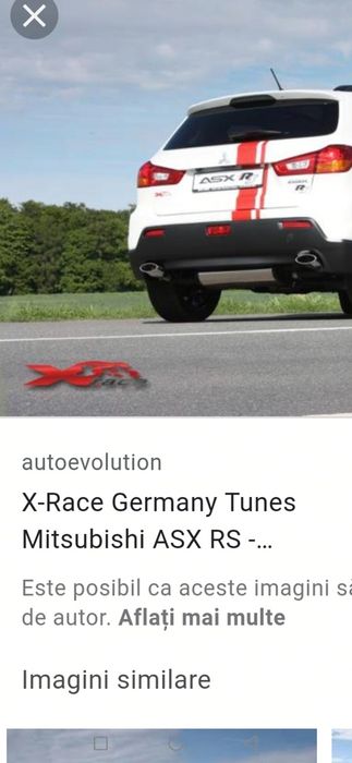 Bară spate mitsubishi asx rs r sport evo 2 evacuări