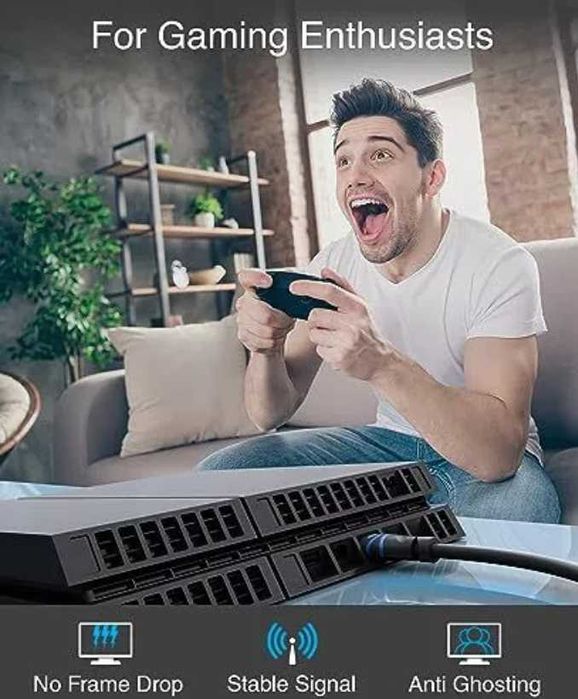 Cablu HDMI BlueRigger HDMI Cable 10M 4K HDR High Speed