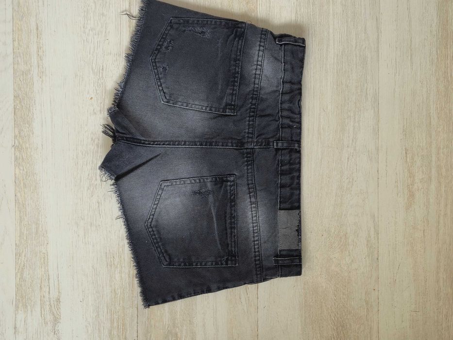 Zara черни къси дънки