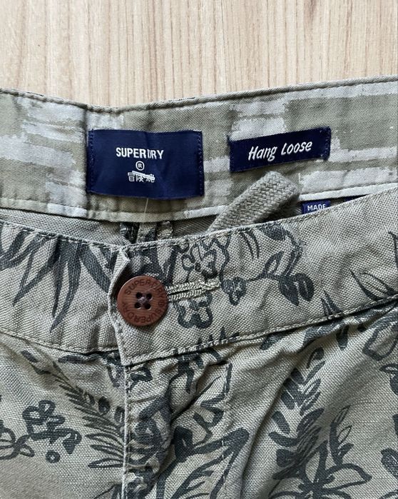 SUPERDRY / мъжки къс ленен панталон W32