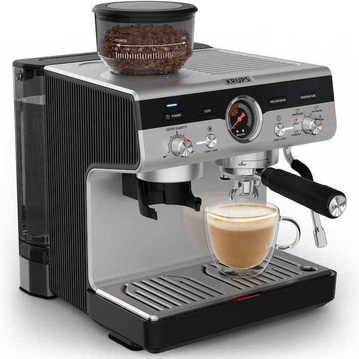 Espressor manual Krups Precision XP801T10, 15 bari, 30 trepte rasnire