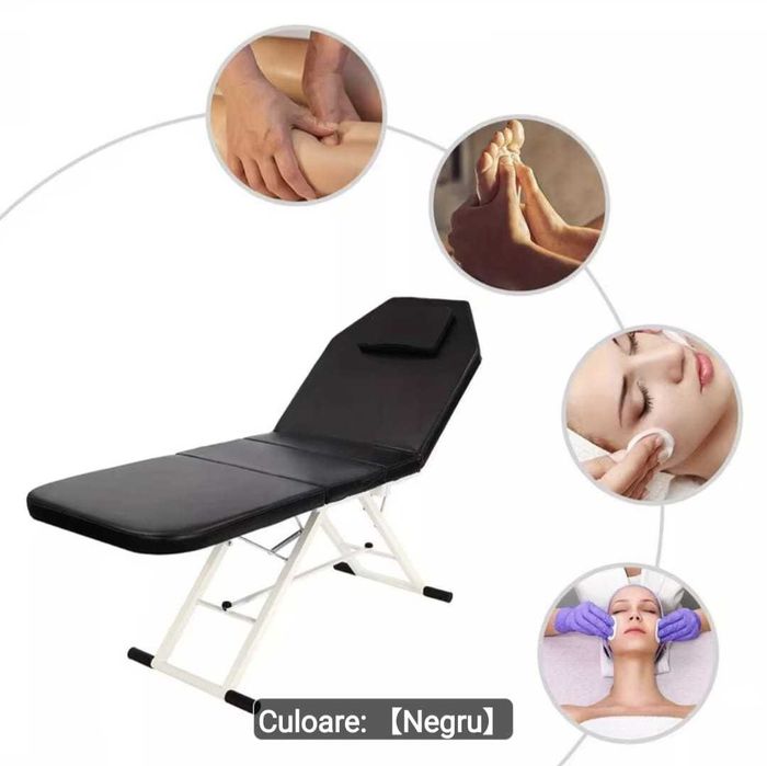 Vând pat pentru gene/tratamente cosmetice+ lampă cosmetică. Cadou pernă cosmetică
