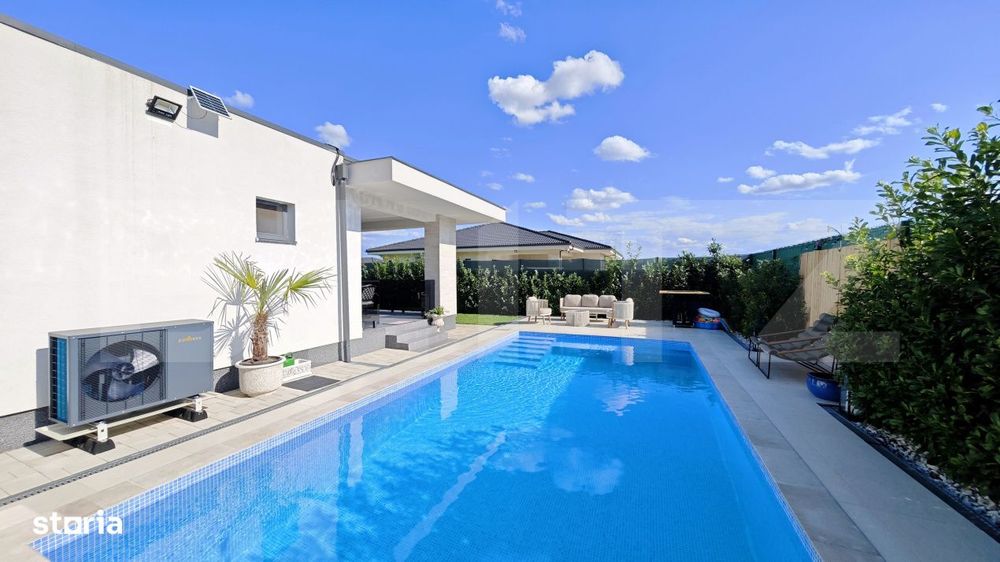 Casa mediteraneana cu piscina incalzita | Podgoria | 120 mp utili | Te