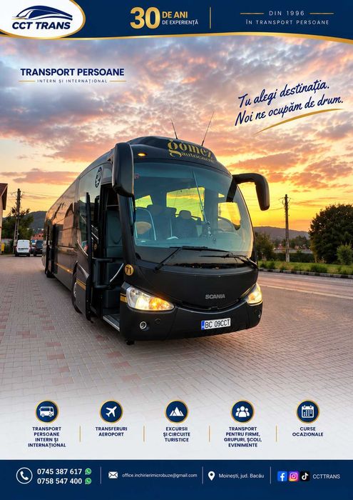 Transport persoane,închirieri microbuze,autocare