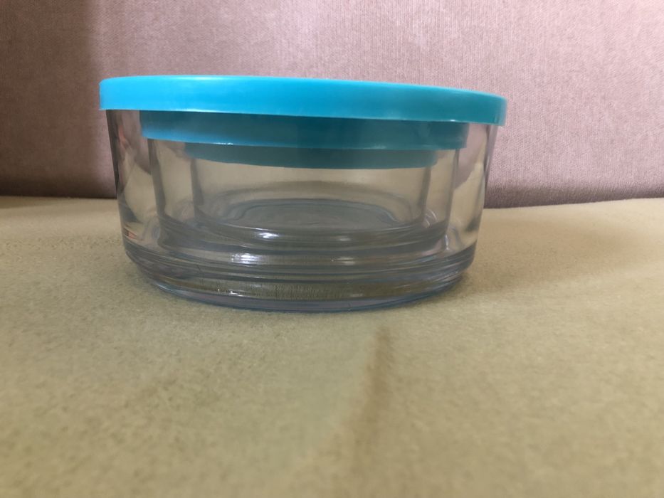 3 броя стъклени кутии за съхранение