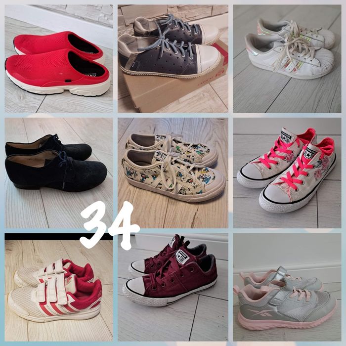 Ghete adidasi tenesi sandale cizme  marimea 34  adidas converse skech