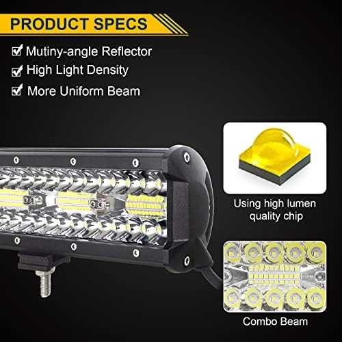 RIGIDON 17" 360W LED бар 8D 12V комплект