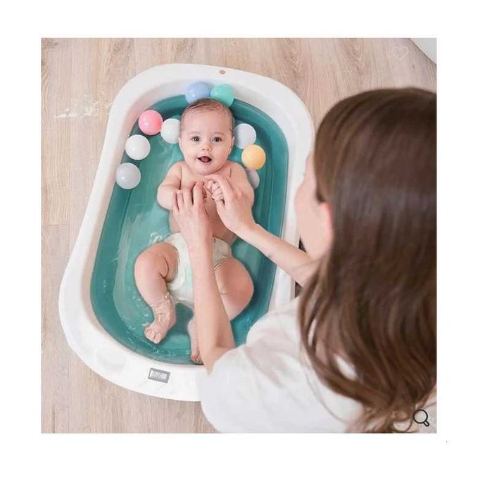 Бебешка вана Mercado Trade, Сгъваема, Анатомична, Сив